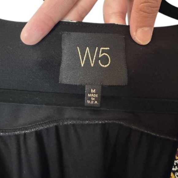 Anthropologie W5 black open front fringed kimono sleeve cardigan size M - Picture 7 of 8